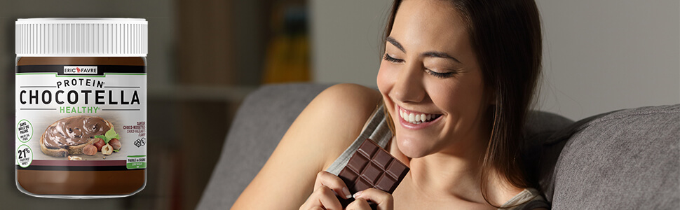 Chocotella Healthy - Pâte à tartiner protéinée chocolat noisettes saveur Chocolat - Noisette 250g
