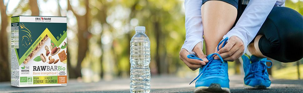 Rawbar Bio - Barre de l'effort 100% naturelle saveur Cranberry - Amande - Cacahuète etui-de-6-unites