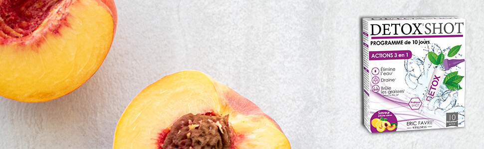 Detox Shot - Programme Détox 3 en 1 saveur Thé pêche 