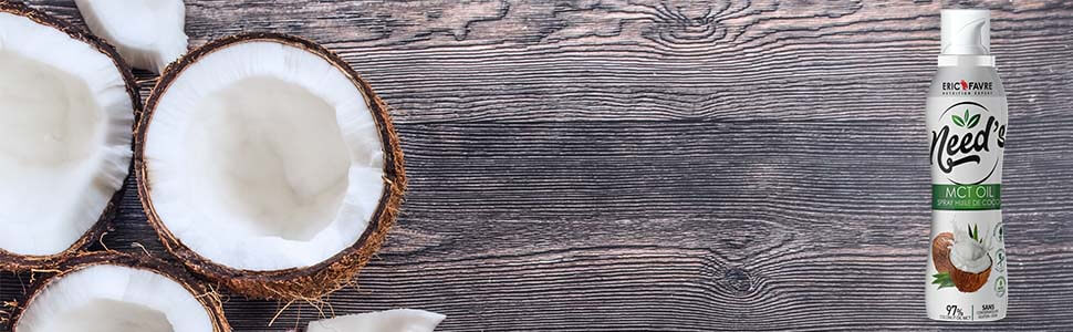 Need's MCT Oil - Spray Cuisson Coco - Lot de 3 saveur Noix de coco lot-de-3