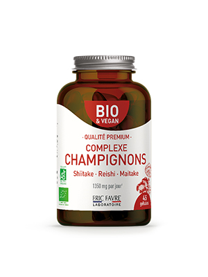 Complexe champignons Shiitake, Reishi et Maitake Bio 