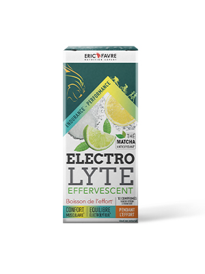 Electrolytes effervescents - Boisson de l'effort courte durée saveur Duo citrons (citron - citron vert) 10-comprimes