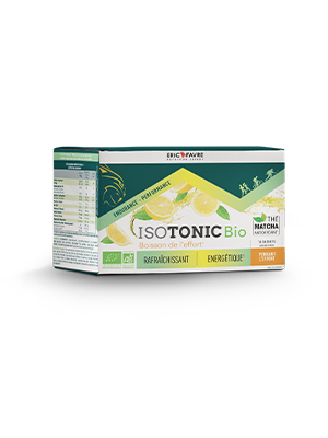 Isotonic Bio - Boisson de l'effort longue durée - 16 sachets unidoses saveur Framboise etui-de-16-unites