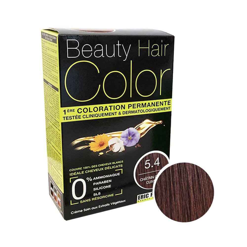 Beauty Hair Color Coloration (Châtain clair cuivré 5.4) nuance Châtain clair cuivré 5.4