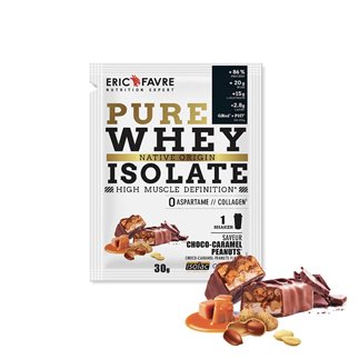 Pure Whey Protein Native 100% Isolate - Sachet Unidose  Caramel Choco Peanut