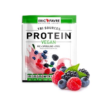 Protein Vegan, Proteine végétale tri-source - Sachet Unidose saveur Triple Berry