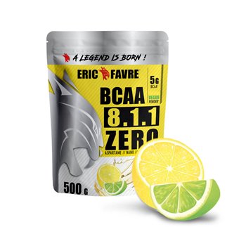 BCAA 8.1.1 ZERO Vegan 500gr saveur Duo citrons (citron - citron vert)