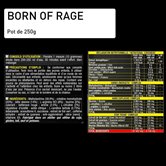 Pre Workout Booster Explosif Born Of Rage Vegan, Lot de 2 saveur Fruits des bois
