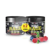 Pre Workout Booster Explosif Born Of Rage Vegan, Lot de 2 saveur Fruits des bois