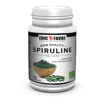 Spiruline Vegan Bio contenance 100 comprimés