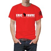 T-Shirt Col Rond couleur Rouge
