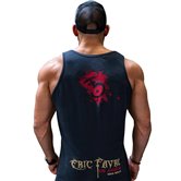 Tank T-Shirt Born Wild color Negro
