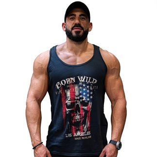 Tank T-Shirt Born Wild couleur Noir taille L