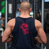 Tank T-Shirt Wild Banner color Negro