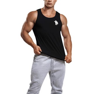 T-shirt Mens Tank (Noir / L)  Black  L