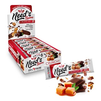 Barre protéinée Need's Crunchy Choco Caramel saveur Choco Caramel contenance 40g