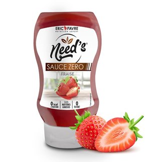 Need's Sauces Zero saveur Fraise contenance 350ml