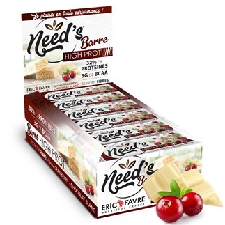 Barre Protéinées Need's High Protein saveur Cranberries contenance 60g