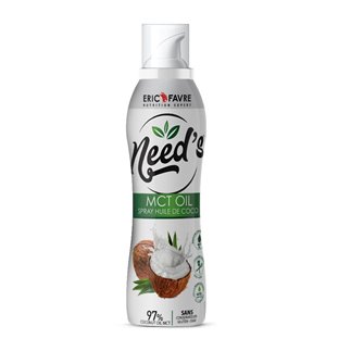 Need's MCT Oil - Spray Cuisson Coco saveur Noix de coco contenance 200ml