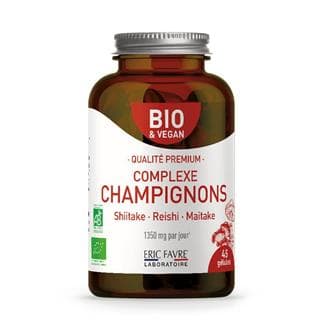 Complexe champignons Shiitake, Reishi et Maitake Bio
