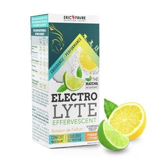 Electrolytes effervescents - Boisson de l'effort courte durée saveur Duo citrons (citron - citron vert) contenance 10 comprimés