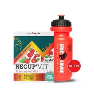 Recup'Vit - Boisson post effort - 15 sachets unidoses sabor Frambuesa  Estuche de 15 unidades